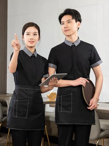 春季餐饮服务人员工作服定制指南 西餐厅、火锅店与酒店的女性衬衣短袖设计